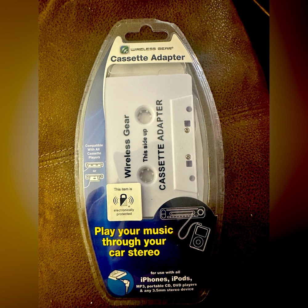 Wireless Cassette Adapter Music Car Stereo iPhone iPod Android Any 3.5 mm Device
